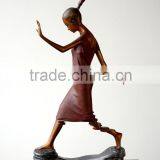 Bronze Statue Of Abstract Figure Women Elaborate Sculpture Interior Decorating thumbnail-2