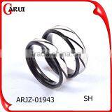Promote Product Jewelry Gold/silver/black/blue Jewellery Couple Rings thumbnail-1