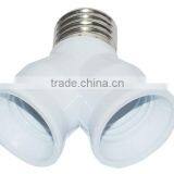 Fireproof E27 to 2 E27 Lamp Holder Converter Socket Led Light Bulb Base Type E27 to 2E27 Splitter Adapter For Led Lamp thumbnail-4