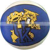 1# Color Printed Rubber Basket Ball / Rubber Toy Balls