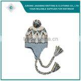 100% Acrylic Jacquard Canada Custom Earflap Cap thumbnail-6