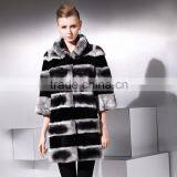 rex14015 2014 winter rex rabbit chinchilla color fur coat