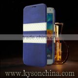 For Samsung S5 carbon fiber oil-wax leather case