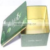 Rectangular-shaped Bottle-Green Tea Tin
