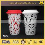 Reusable Coffee Cup, Ceramic Double Layer Mug thumbnail-1
