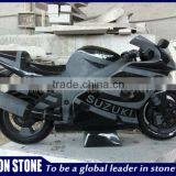 2013 Marble Black Motorcycle Statue thumbnail-2
