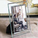 4x6 5x7 Hanging Beveled Glass Photo Picture Frame for Home Decor Gifts thumbnail-4