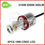 Double Color Changing With 3 Modes 10w cr ee Led Fog Headlight White Yellow Amber 9005 With 4pcs Led Chips thumbnail-6