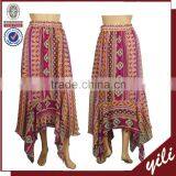 2016 Newest Two Sides Long Colorful Wholesale Long Printed Bohemian Skirts WS150331743 thumbnail-1