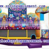 Hot Sale and Charming Girl Inflatable Combo, Beautiful Girl Inflatable Bouncer, Inflatable Mini Combo Jumper