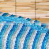 New Trendy Multi-purpose Storage Stripe Curshion Fabric Big Zipper Travel Bag thumbnail-5