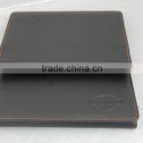 top layer genuine leather soft cover car document holder