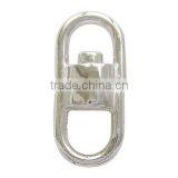 Alloy Swivel Clasp, Platinum Color, About 9x20mm(PALLOY-H026-S)