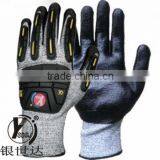 Nitrile anti-impact cut-resistant black nitirle gloves