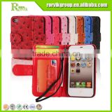 DOLISMA leather mobile phone case private label for apple iphone 4