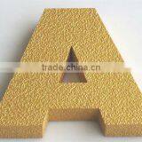 Pear Like Painted Fabricated Metal Letters