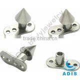Skin Diver Piercing Jewelry Internal Thread Titanium Cone Top Dermal Anchor thumbnail-1