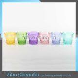 High Quality Colored Candle Cup Holder Round Bulk Glass Votive Candle Holders thumbnail-2