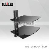 Two Layer DVD Player Wall Bracket with Cable Management