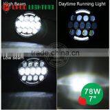 High End Quality DOT 7 Inch Round Led Headlight 12v 24v thumbnail-4