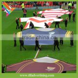 Custom Shape Full Color Printed Big Sports Flag Banner