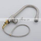 Professional Manufacture Satin Nickel Kitchen Faucet thumbnail-6