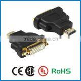 360 Angle HDMI 19Pin Female to DVI 24+1 Pin Male Adapter thumbnail-2