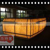 Modern Spa Round Curved Reception Desk Bar Counter Design thumbnail-5