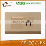 INTERRUPTOR DOBLE UL American Type110-250v 10a 2gang 1 Way Electric Plat Light Switch thumbnail-5