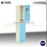 Blue Key Lock Wardrobe Vertical Double Door Wardrobe Locker Furniture thumbnail-1