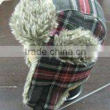 Black Faux Fur Winter Hat With Earflap thumbnail-1