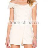 Short Sleeve Plain Solid ColourJumpsuit For Women thumbnail-3