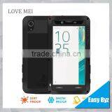 For Sony Xperia X Case Love Mei Powerful Rugged Waterproof Shockproof Dirtproof Case With Glass Metal Aluminum Case thumbnail-1