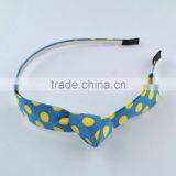 Fabric Big Bow With Colorful Dot Head Band thumbnail-1