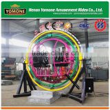 360 Degree Rotary Amusement Park Game Machine Human Gyroscope 3D Space Ring