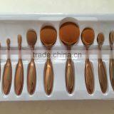 10pcs Kinds of Oval Makeup Brush Set