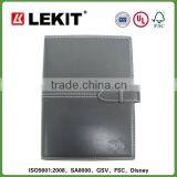 High Quality Stitching Leather Cover Ring Binder Diary thumbnail-1