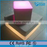 Portable Decorative Rgb Color Glowing Light Furniture,rgb Color Changing 3D Led Ottoman