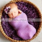 Baby newborn wraps baby photography props soft fabric for baby sleeping made in china