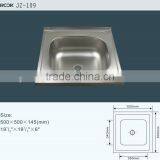 Cheap Single Bowl 50*50cm Stainless Steel Kitchen Basin JZ-109 thumbnail-2
