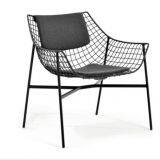 Single Chair Metal Frame+Taiwan Olifen Waterproof Fabric 5cm Seat/back Cushion thumbnail-1