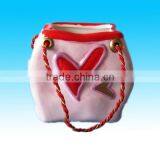 Custom Handpainted Ceramic Valentines' Day Gift Bag Candy Bag thumbnail-1
