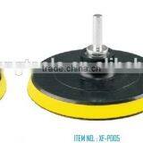 100mm 115mm 125mm 150mm 180mm Yellow Plastic Abrasive Pad Type Hook and Loop Backing Pad Round Hook and Loop Pad thumbnail-1