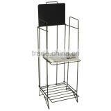 2 Tiers Floor Standing Newspaper Magazine Display Rack thumbnail-4
