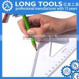 High Quality Students Pcv 45 Degree Triangle Drawing Ruler thumbnail-5