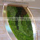 Decorations Artificial Living Wall for Indoor Plastic Big Green Leaves Fake Vertical Green Wall thumbnail-1