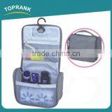 Custom Fashion Popluar High Quality Cosmetic Save Space Hanging Mesh SPA Organizer Bag Travel Portable Cosmetic Bag With Buckle thumbnail-1
