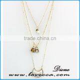 Wholesale Jewelry Gemstone Women Necklace,Natural Stone Pendant Necklace Jewelry, Turquoise Quartz Necklace Fashion thumbnail-2