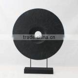Round Black Home Decoration Sculpture thumbnail-1