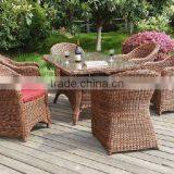 Synthetic Rattan Material New Design Luxury Dining Seating Garden Patio Resin Wicker & Rattan Outdoor Furniture thumbnail-1